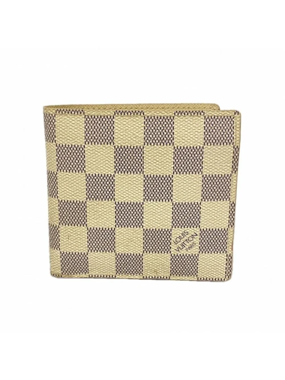 Louis Vuitton Wallet Damier Azur Portefeuille Marco White